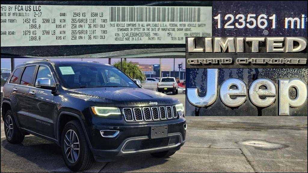 used 2017 Jeep Grand Cherokee car, priced at $14,000