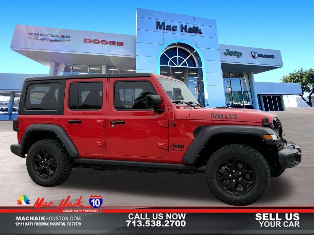 used 2021 Jeep Wrangler Unlimited car, priced at $26,000