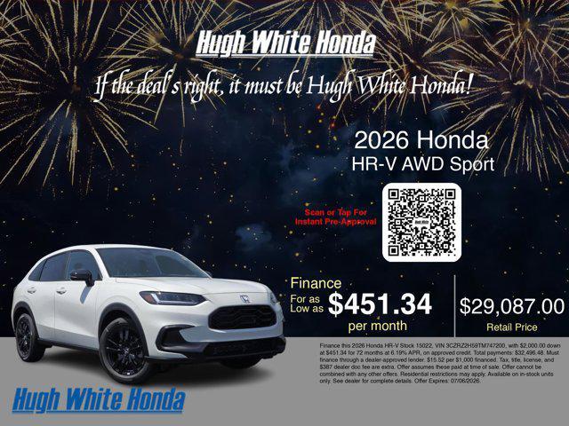 used 2026 Honda HR-V car, priced at $29,423