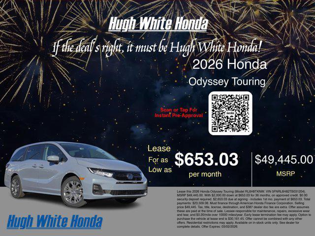 new 2026 Honda Odyssey car, priced at $49,445