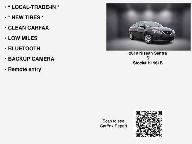 used 2019 Nissan Sentra car, priced at $10,945