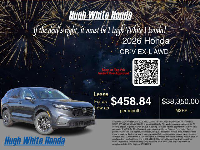 new 2026 Honda CR-V car, priced at $38,350
