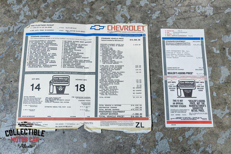 used 1992 Chevrolet 1500 car, priced at $32,900