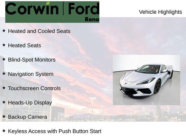 used 2023 Chevrolet Corvette car, priced at $77,589