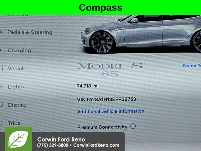 used 2014 Tesla Model S car, priced at $18,989