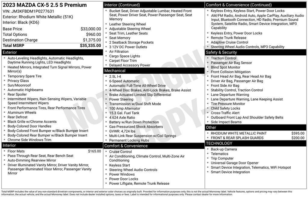 used 2023 Mazda CX-5 car, priced at $28,953