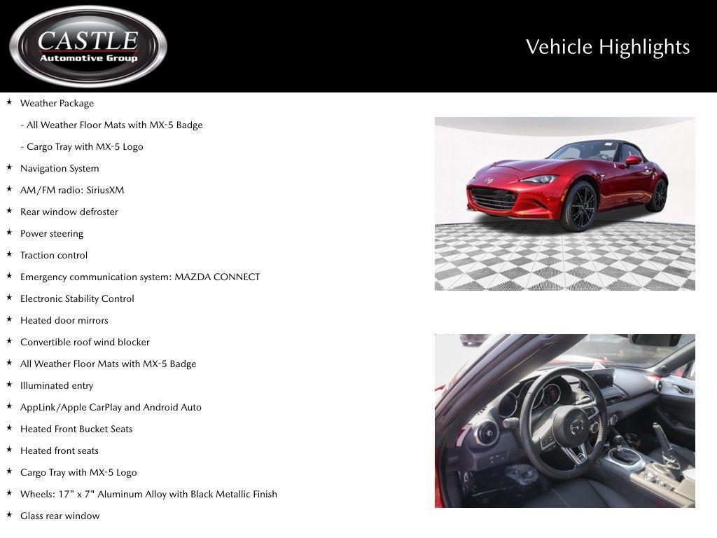 new 2026 Mazda MX-5 Miata car, priced at $37,828