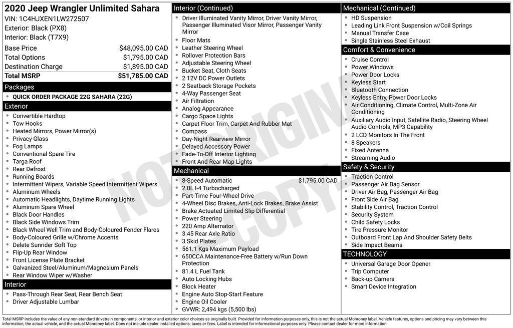 used 2020 Jeep Wrangler Unlimited car, priced at $21,586