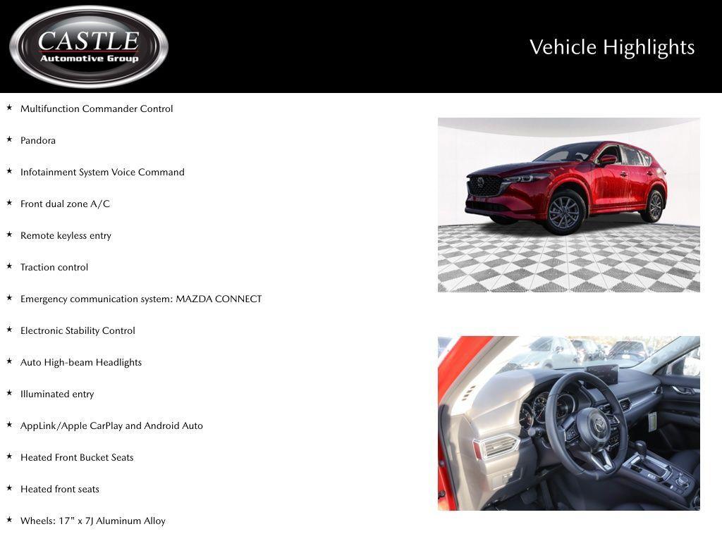 new 2025 Mazda CX-5 car, priced at $29,305