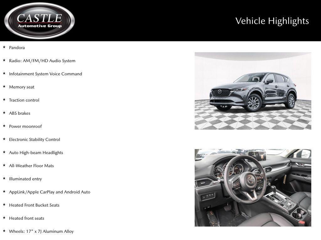 new 2025 Mazda CX-5 car, priced at $31,178