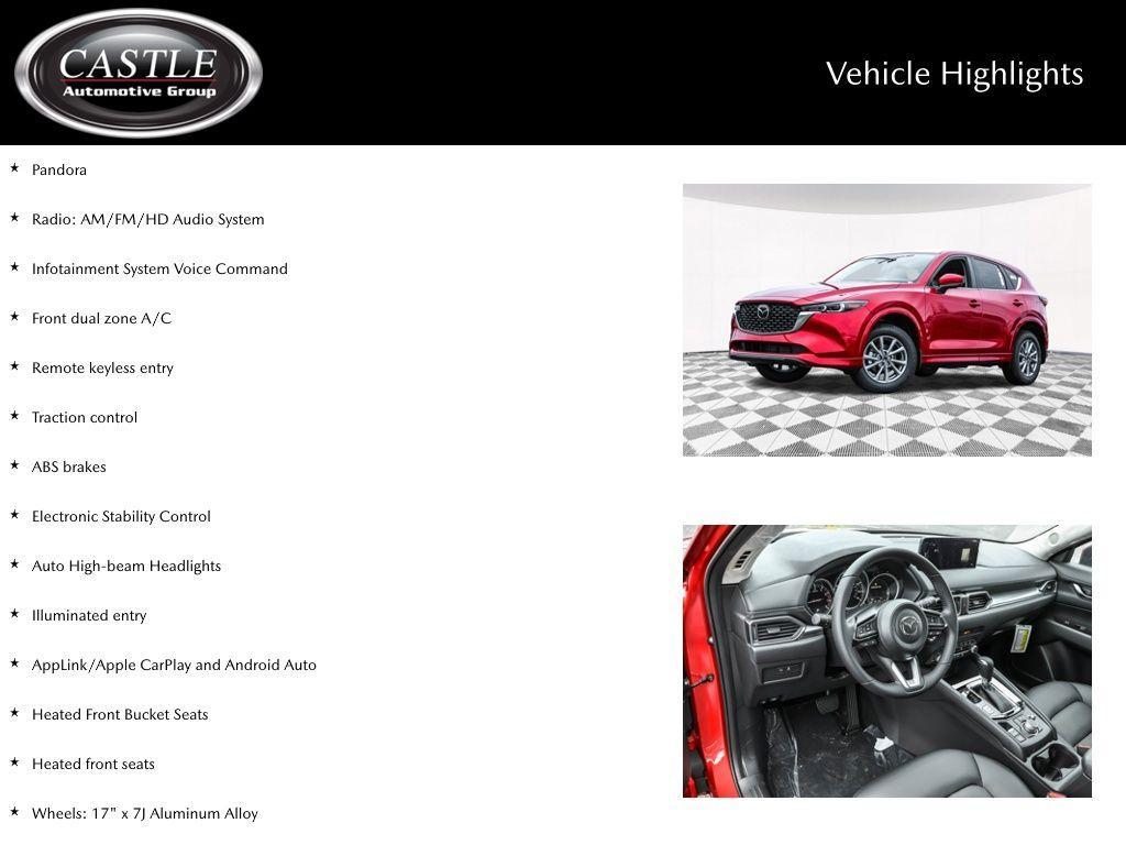 new 2025 Mazda CX-5 car, priced at $29,865