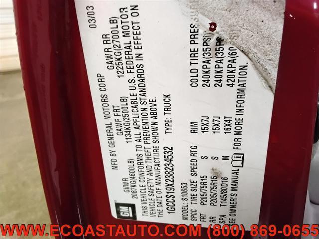 used 2003 Chevrolet S-10 car, priced at $1,995