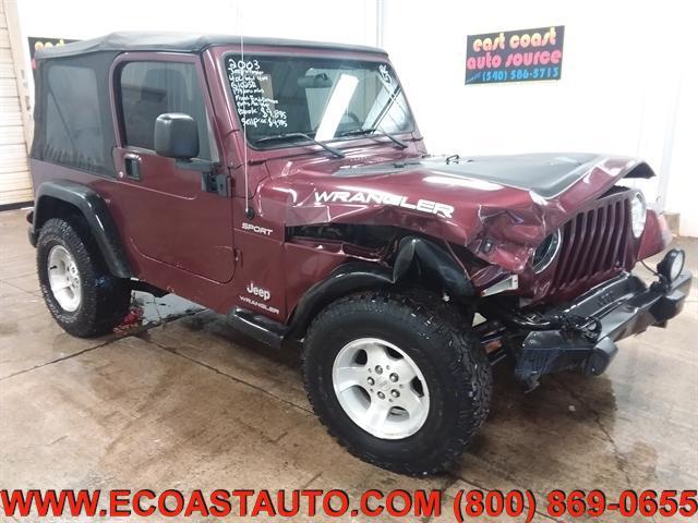 used 2003 Jeep Wrangler car, priced at $3,995