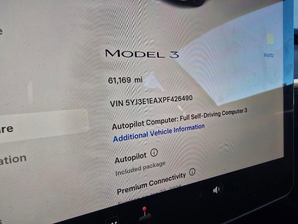 used 2023 Tesla Model 3 car, priced at $20,795