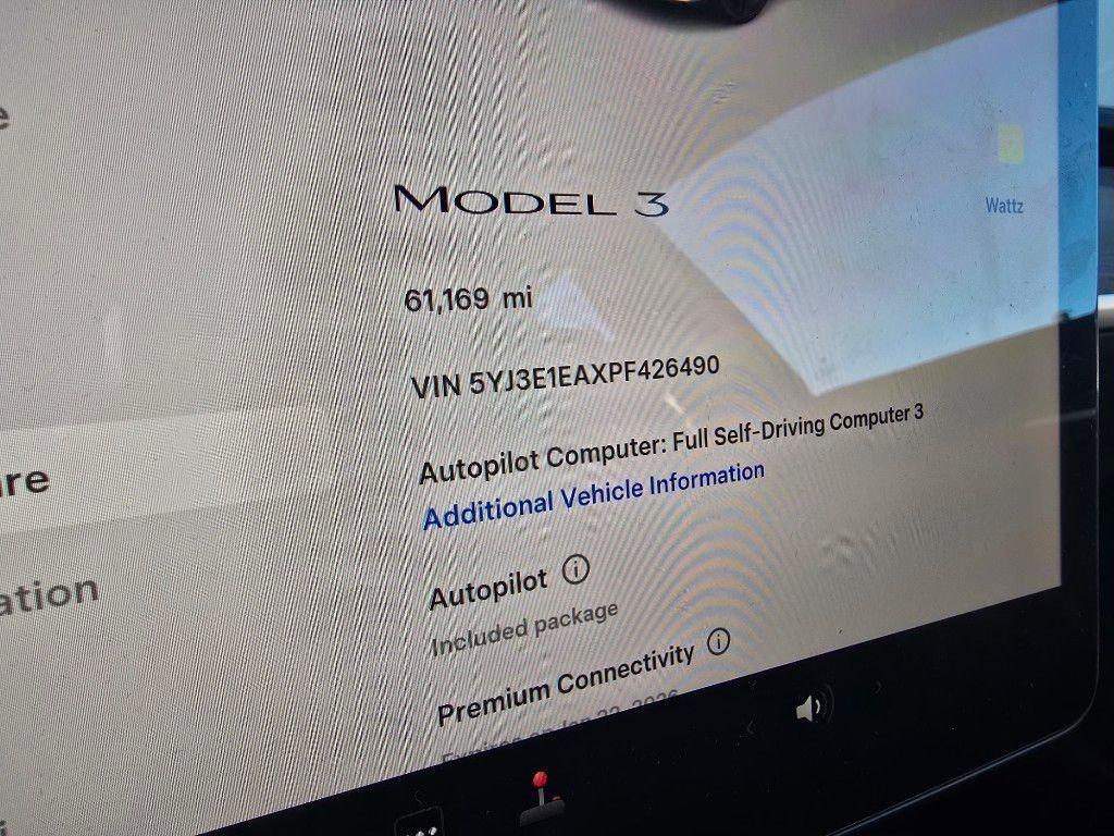 used 2023 Tesla Model 3 car, priced at $19,989