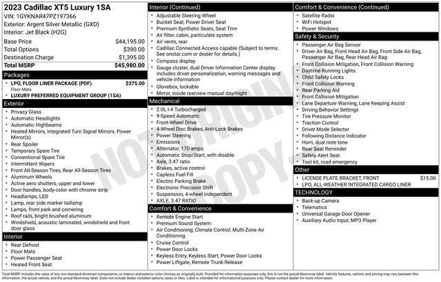 used 2023 Cadillac XT5 car, priced at $27,491