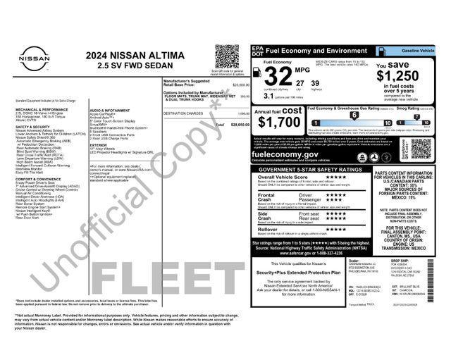 used 2024 Nissan Altima car, priced at $19,991