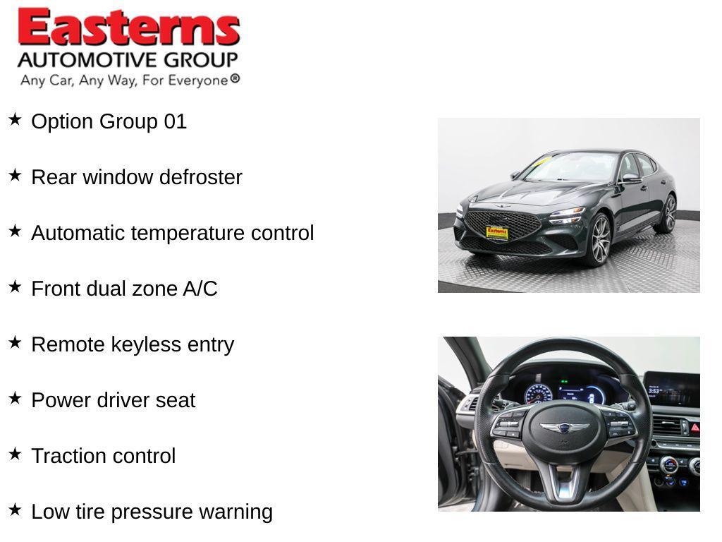 used 2023 Genesis G70 car, priced at $25,950