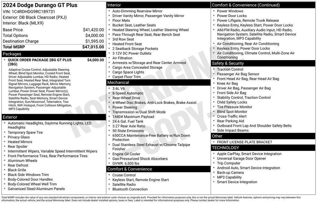 used 2024 Dodge Durango car, priced at $29,749