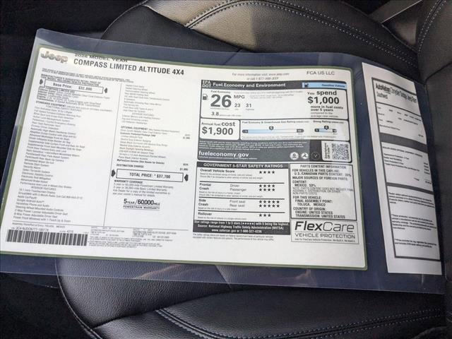 new 2026 Jeep Compass car, priced at $32,994