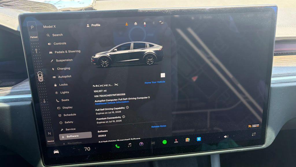 used 2022 Tesla Model X car, priced at $43,115