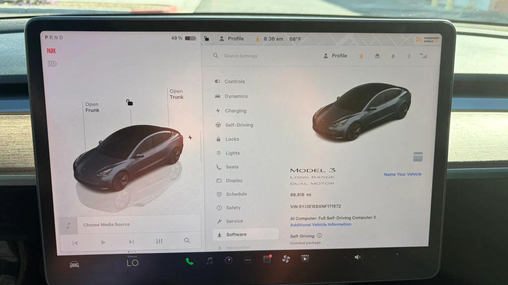 used 2022 Tesla Model 3 car, priced at $22,012