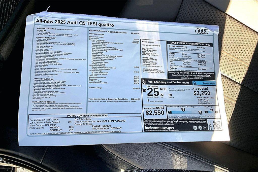 new 2025 Audi Q5 car