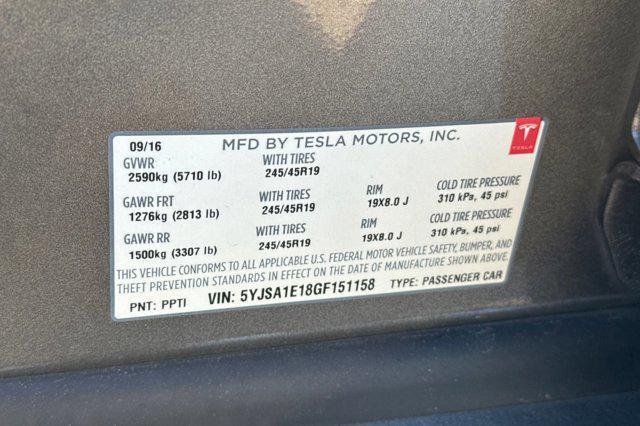 used 2016 Tesla Model S car, priced at $15,999