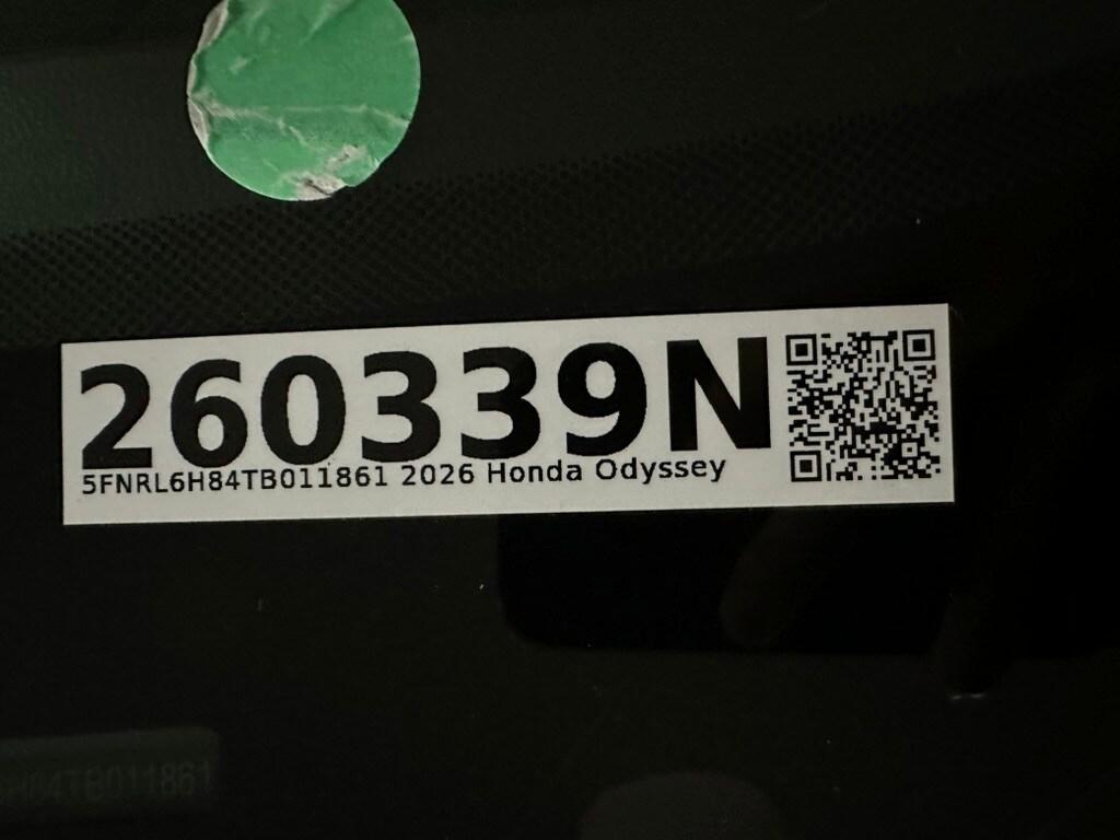 new 2026 Honda Odyssey car, priced at $52,850