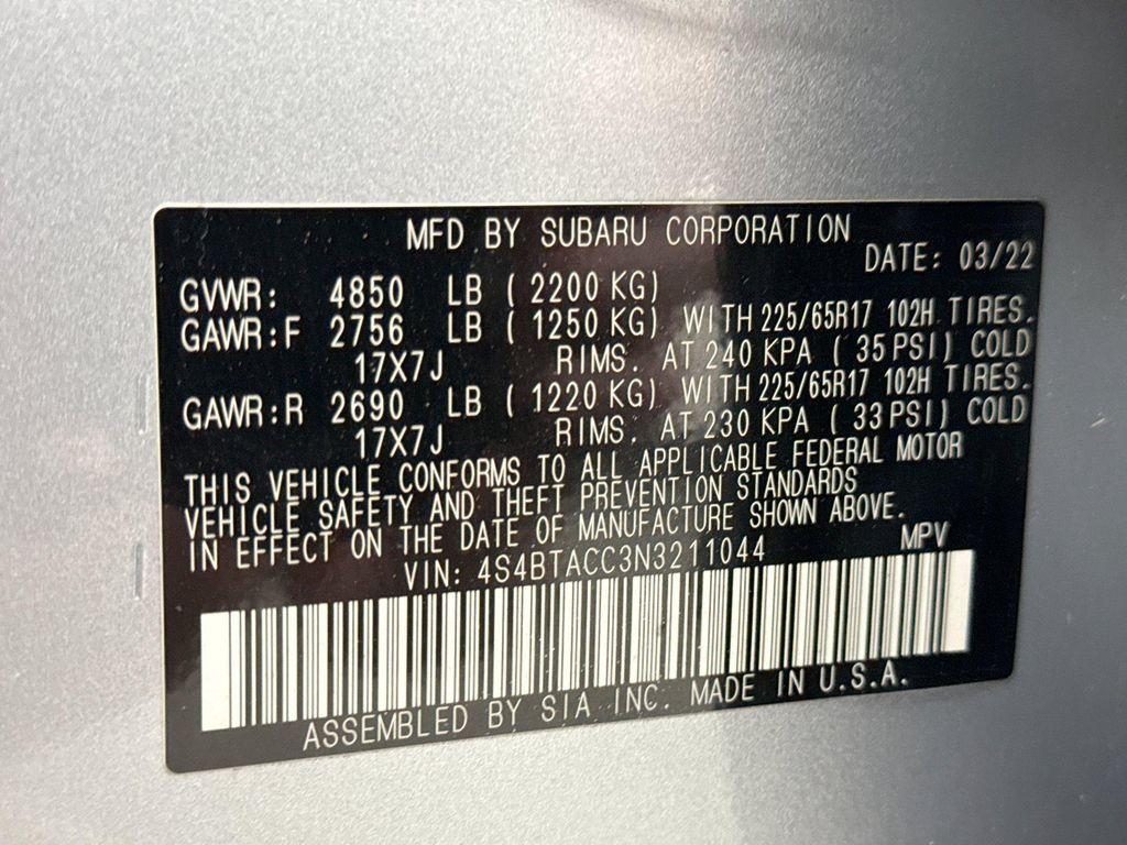 used 2022 Subaru Outback car, priced at $25,890
