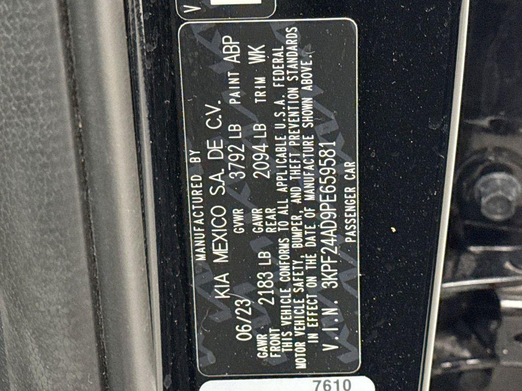 used 2023 Kia Forte car, priced at $18,599