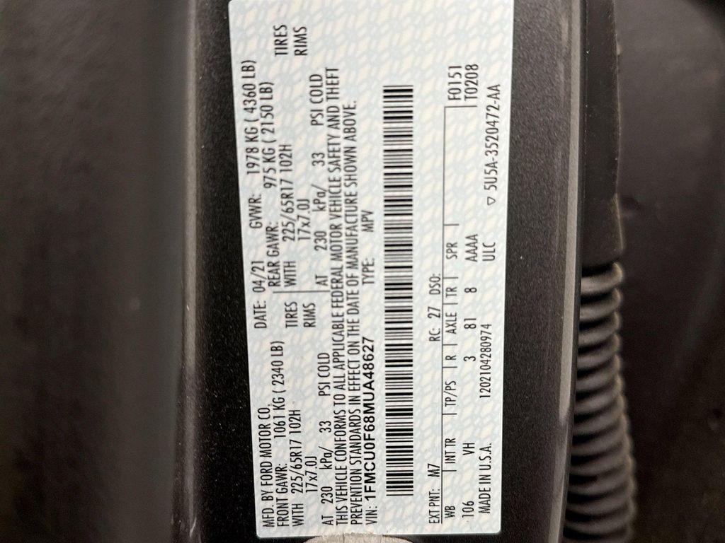 used 2021 Ford Escape car, priced at $17,550