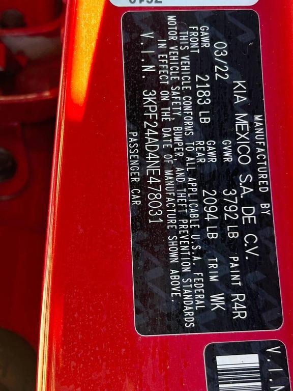 used 2022 Kia Forte car, priced at $13,900