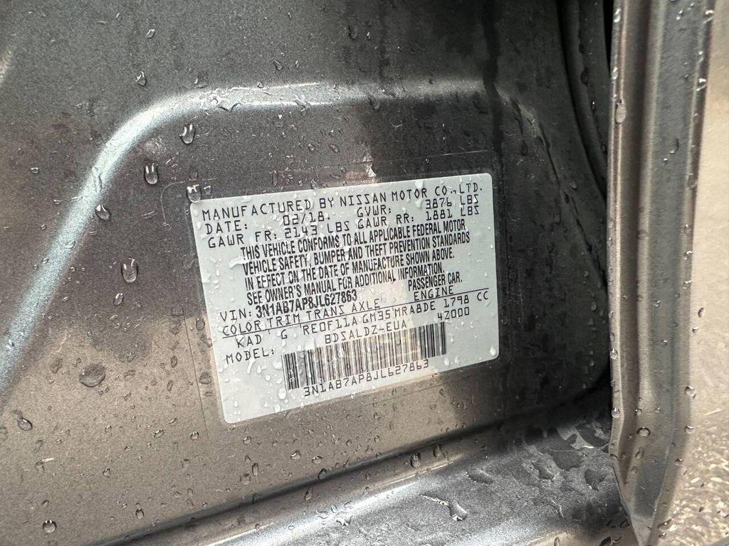 used 2018 Nissan Sentra car, priced at $8,900