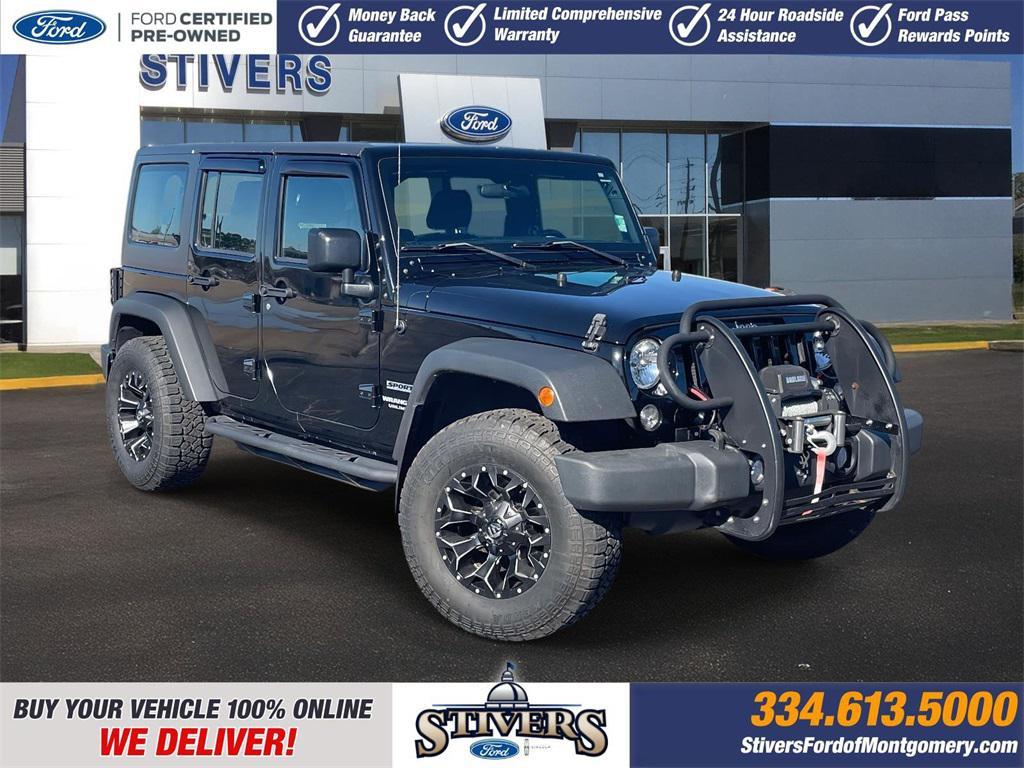 used 2016 Jeep Wrangler Unlimited car, priced at $16,621
