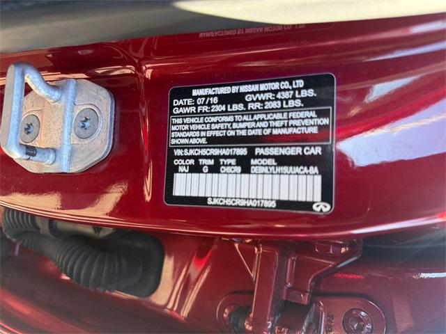 used 2017 INFINITI QX30 car, priced at $13,699