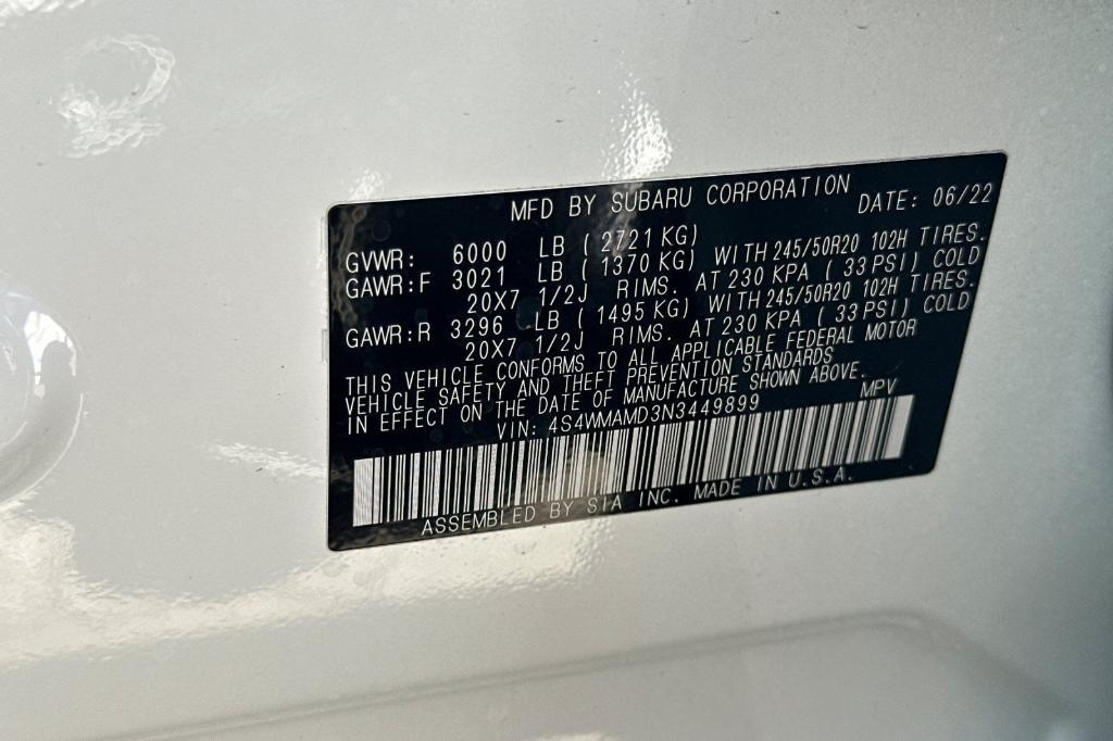 used 2022 Subaru Ascent car, priced at $29,400