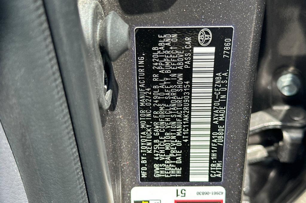 used 2024 Toyota Camry car, priced at $26,895