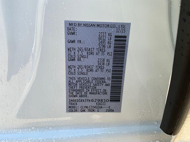 new 2026 Nissan Frontier car, priced at $42,055