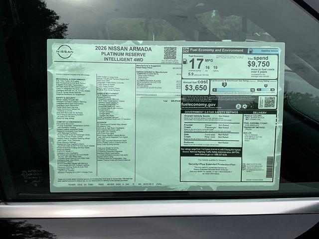 new 2026 Nissan Armada car, priced at $80,303