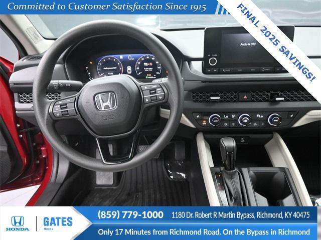 new 2025 Honda Accord car, priced at $32,165