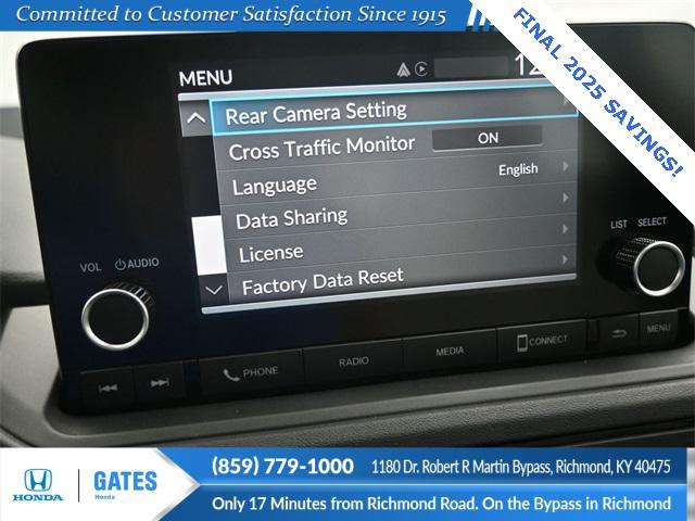 new 2025 Honda Accord car, priced at $32,165