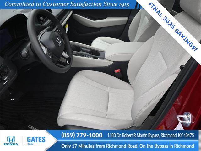 new 2025 Honda Accord car, priced at $32,165