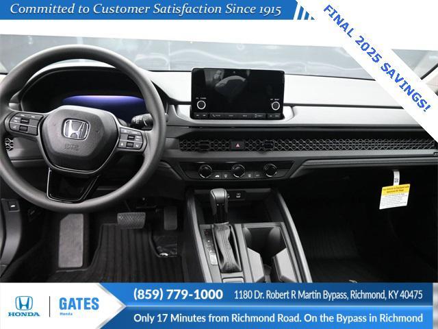 new 2025 Honda Accord car, priced at $29,490