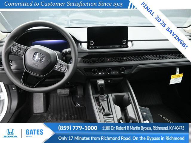 new 2025 Honda Accord car, priced at $29,945