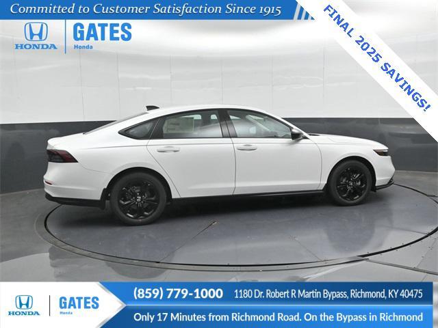 new 2025 Honda Accord car, priced at $32,210