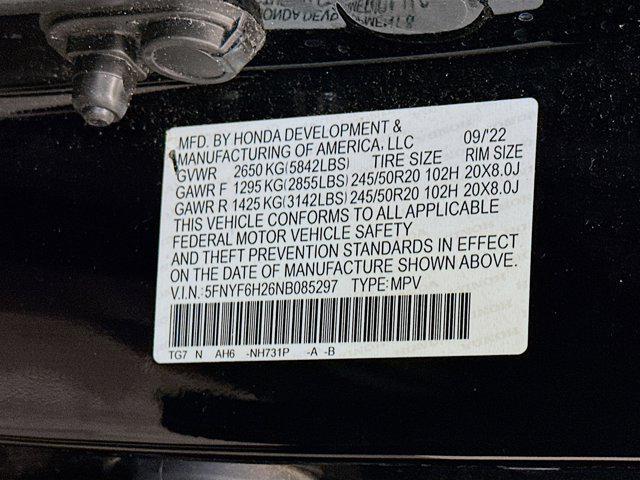 used 2022 Honda Pilot car, priced at $31,997