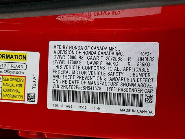 used 2025 Honda Civic car, priced at $25,796