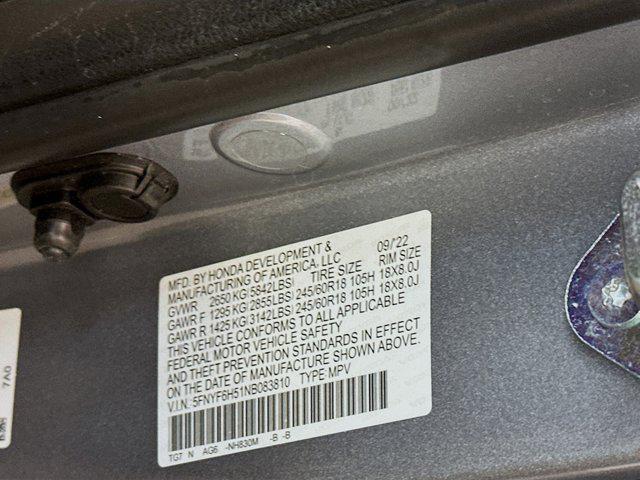 used 2022 Honda Pilot car, priced at $30,496