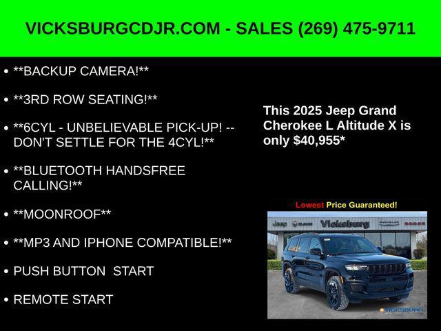 new 2025 Jeep Grand Cherokee L car, priced at $40,955